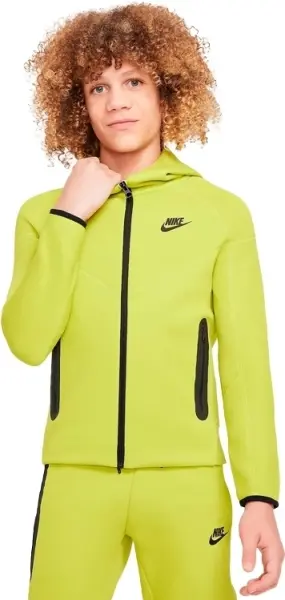 Толстовка подростковая Nike TECH FLEECE лимонная FD3285-357
