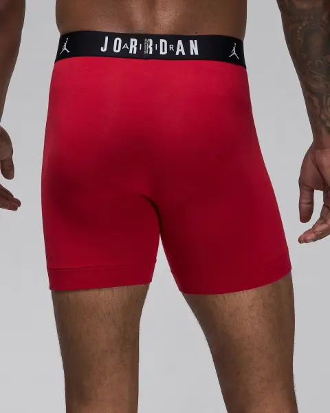 Труси (боксерки) Nike JORDAN FLIGHT COTTON CORE BOXER BRIEFS червоні, сірі, чорні (3 штуки) JM0622-H24