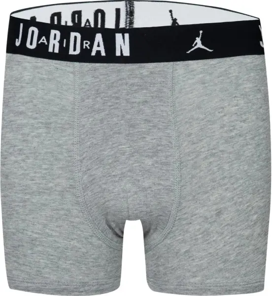 Труси (боксерки) підліткові Nike JORDAN FLIGHT COTTON COTTON BOXER BRIEFS червоні, чорні, сірі (3 штуки) 9J0633-H24