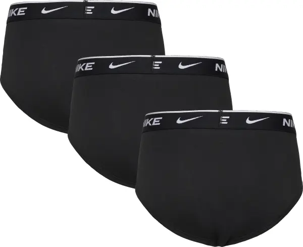 Труси (бріфи) підліткові Nike DRI-FIT ESSENTIAL COTTON STRETCH HIP BRIEFS чорні (3 штуки) 9N1185-023