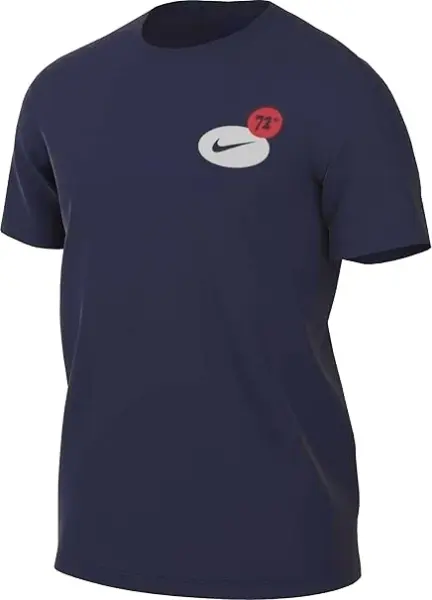 Футболка Nike DRI-FIT FITNESS GFX темно-синяя FV8366-451