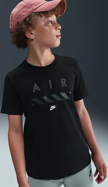 Футболка підліткова Nike AIR чорна HV5191-010