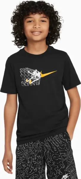 Футболка подростковая Nike SPORTSWEAR TEE SOCCER BALL FA23 черная FD3974-010