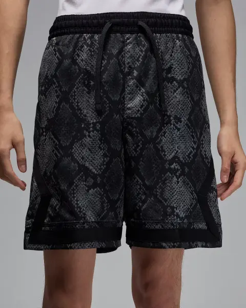 Шорти Nike JORDAN SPORT DRI-FIT MESH DIAMOND SHORTS темно-сіро-чорні HF9907-010