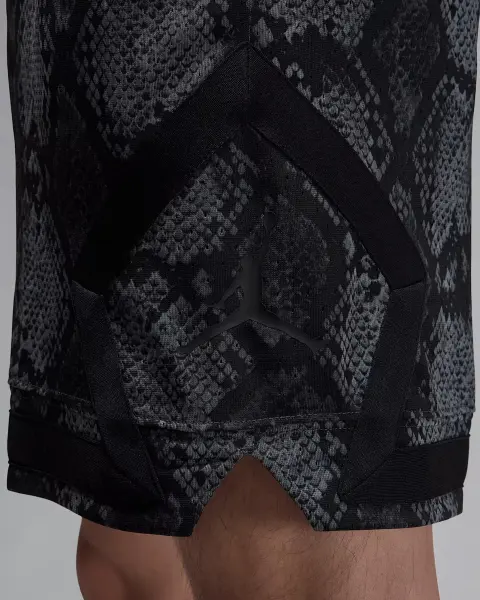 Шорти Nike JORDAN SPORT DRI-FIT MESH DIAMOND SHORTS темно-сіро-чорні HF9907-010