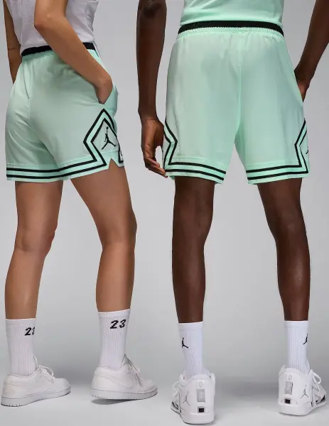 Шорты баскетбольные Nike JORDAN DRI-FIT WOVEN DIAMOND SHORTS мятно-черные FQ2989-353