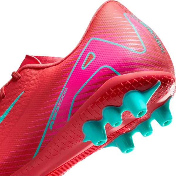 Бутси Nike MERCURIAL ZOOM VAPOR 16 ACADEMY AG червоно-рожево-бірюзові FQ8364-800