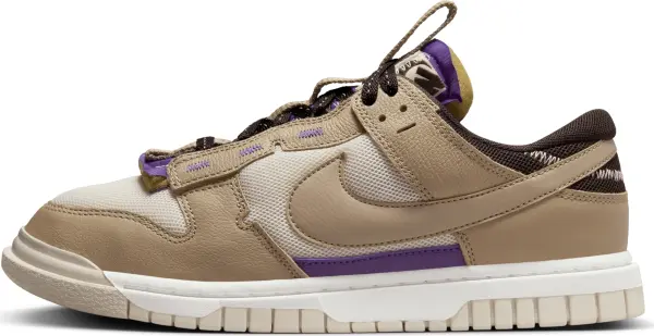 Кросівки Nike AIR DUNK JUMBO LOW бежево-фіолетові DV0821-101