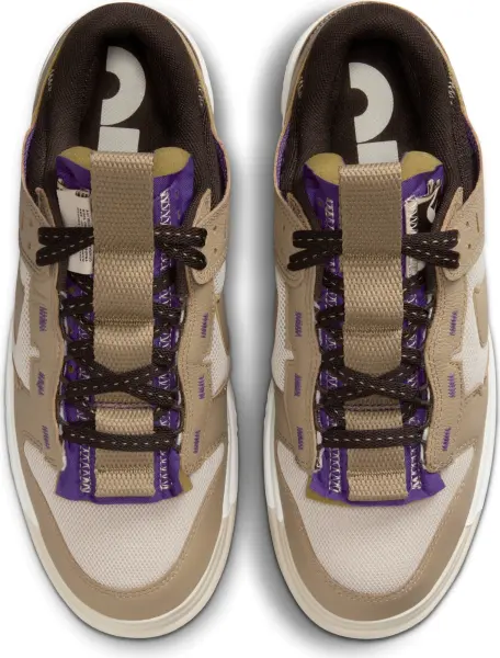 Кросівки Nike AIR DUNK JUMBO LOW бежево-фіолетові DV0821-101