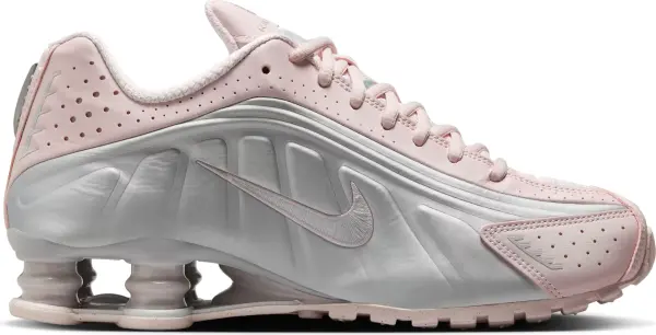 Кросівки жіночі Nike SHOX R4 світло-рожево-срібні AR3565-600