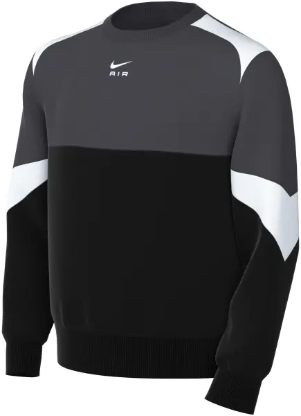 Свитшот подростковый Nike AIR CREW черно-серый FZ4956-010