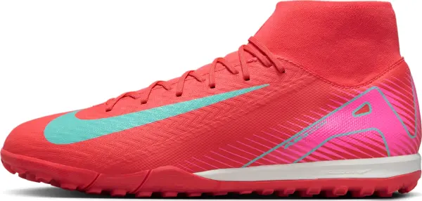 Сороконожки (шиповки) Nike MERCURIAL ZOOM SUPERFLY 10 ACADEMY TF красно-розово-бирюзовые FQ8331-800
