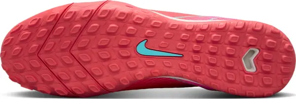 Сороконожки (шиповки) Nike MERCURIAL ZOOM SUPERFLY 10 ACADEMY TF красно-розово-бирюзовые FQ8331-800