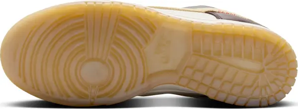 Кроссовки женские Nike DUNK LOW LX темно-коричнево-бежево-белые HV5991-171