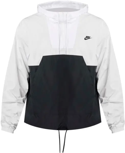 Вітровка Nike CLUB MARINA PULLOVER ANORAK біло-чорна HJ1957-025