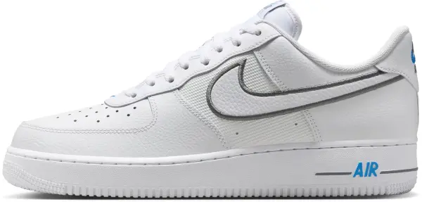 Кросівки Nike AIR FORCE 1 '07 біло-сіро-блакитні IB7677-100