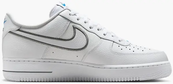 Кросівки Nike AIR FORCE 1 '07 біло-сіро-блакитні IB7677-100