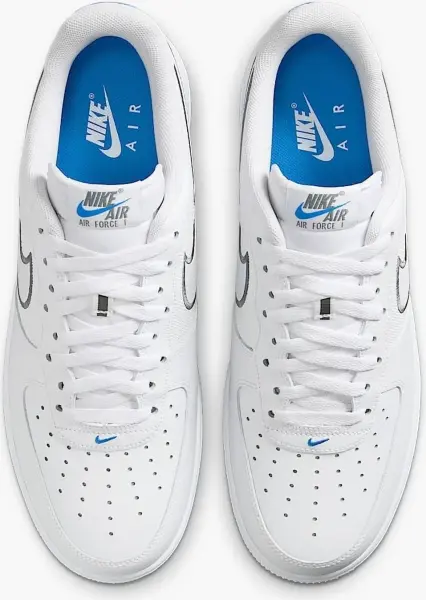 Кросівки Nike AIR FORCE 1 '07 біло-сіро-блакитні IB7677-100