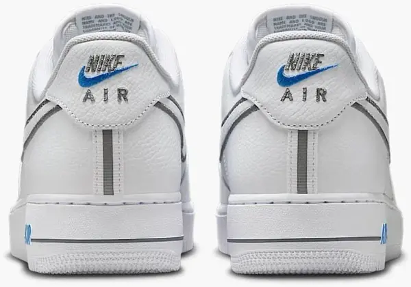 Кросівки Nike AIR FORCE 1 '07 біло-сіро-блакитні IB7677-100