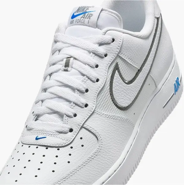 Кросівки Nike AIR FORCE 1 '07 біло-сіро-блакитні IB7677-100
