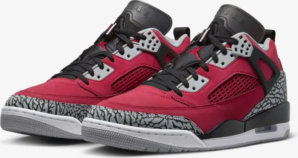 Кросівки Nike JORDAN SPIZIKE LOW червоно-сіро-чорні FQ1759-600