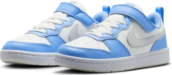 Кроссовки детские Nike COURT BOROUGH LOW RECRAFT (PS) голубо-белые DV5457-128
