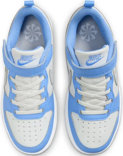 Кроссовки детские Nike COURT BOROUGH LOW RECRAFT (PS) голубо-белые DV5457-128