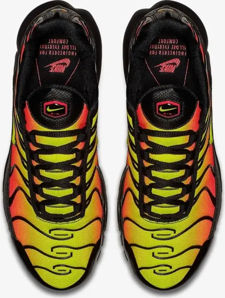 Кросівки жіночі Nike AIR MAX PLUS TN SE лимонно-червоно-чорні AQ9979-001