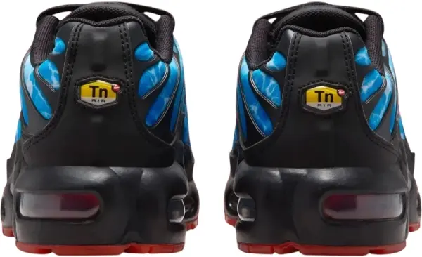 Кроссовки подростковые Nike AIR MAX PLUS (GS) голубо-черно-красные HV2884-400