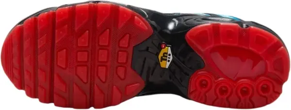 Кроссовки подростковые Nike AIR MAX PLUS (GS) голубо-черно-красные HV2884-400