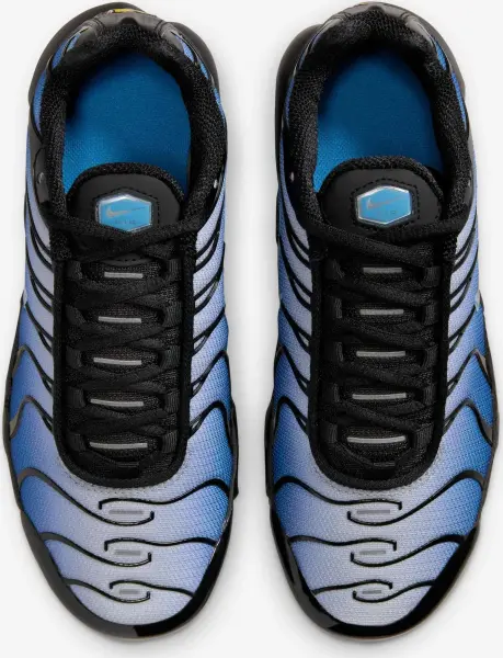 Кроссовки подростковые Nike AIR MAX PLUS (GS) голубо-черные IB2867-001