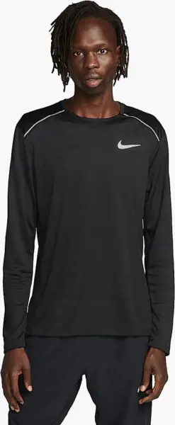 Лонгслів для бігу Nike DRI-FIT MILER чорний CU0318-010