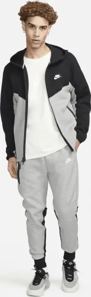 Спортивный костюм Nike SPORTSWEAR TECH FLEECE серо-черный FB7921-064__FB8002-064