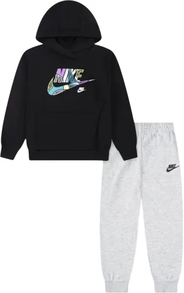 Спортивный костюм детский Nike OUTSIDE THE LINES черно-серый 86M692-GAK