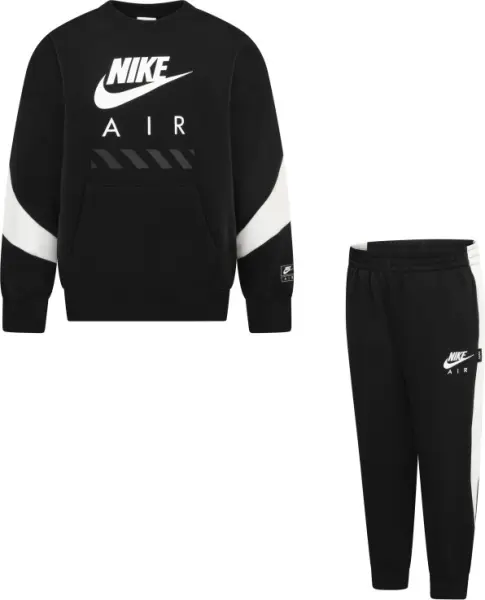 Спортивний костюм дитячий Nike SPORTSWEAR AIR FLEECE чорно-білий 86M846-023