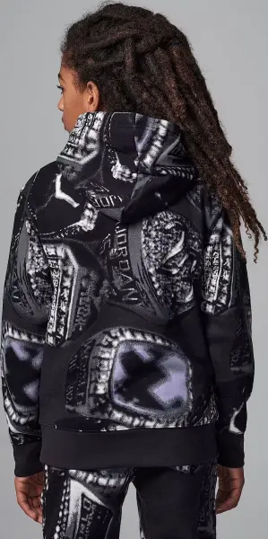 Спортивный костюм подростковый Nike JORDAN MVP FLEECE PRINTED черно-серый 95D604-G0T__95D605G0T