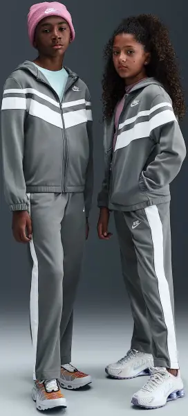 Спортивний костюм підлітковий Nike SPORTSWEAR DRI-FIT HOODED сіро-білий HQ9316-084