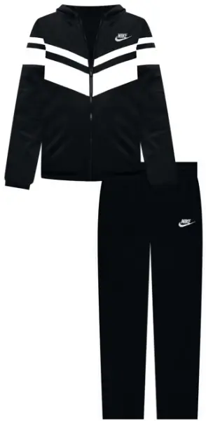 Спортивный костюм подростковый Nike SPORTSWEAR DRI-FIT HOODED черно-белый HQ9316-010