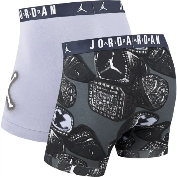 Трусы (боксерки) Nike AIR JORDAN FLIGHT MVP 2-PACK BOXER BRIEFS светло-серые, темно-серые (2 штуки) JM0744-G0T