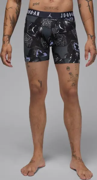 Трусы (боксерки) Nike AIR JORDAN FLIGHT MVP 2-PACK BOXER BRIEFS светло-серые, темно-серые (2 штуки) JM0744-G0T
