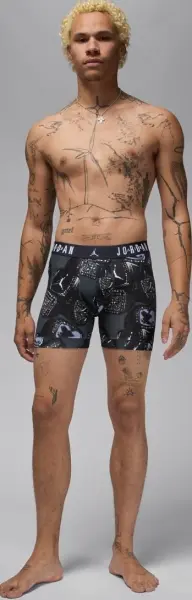 Трусы (боксерки) Nike AIR JORDAN FLIGHT MVP 2-PACK BOXER BRIEFS светло-серые, темно-серые (2 штуки) JM0744-G0T