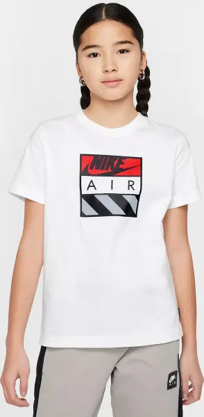 Футболка подростковая Nike AIR белая HQ4419-100