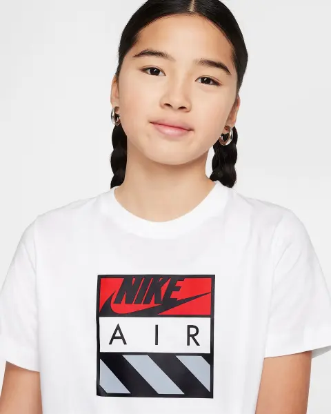 Футболка подростковая Nike AIR белая HQ4419-100