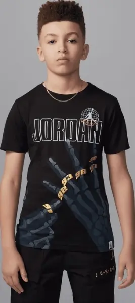 Футболка підліткова Nike JORDAN ROADTRIP X-RAY чорна 95D729-023