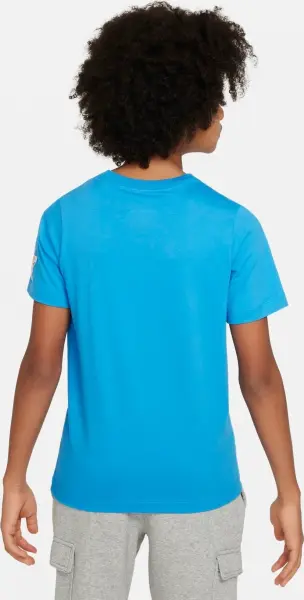Футболка подростковая Nike SPORTSWEAR BOXY голубая FN9614-435