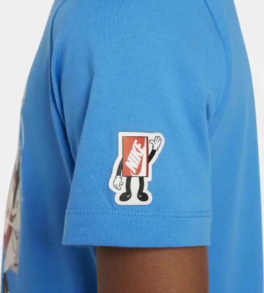 Футболка подростковая Nike SPORTSWEAR BOXY голубая FN9614-435