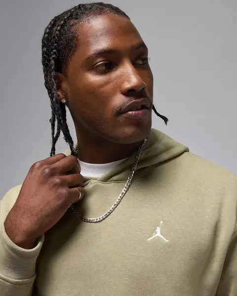 Худи Nike JORDAN BROOKLYN FLEECE PULLOVER HOODIE бежевое FV7281-205