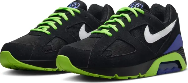 Кросівки Nike AIR 180 QS чорно-салатово-сині FZ3058-001