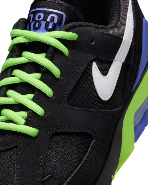 Кросівки Nike AIR 180 QS чорно-салатово-сині FZ3058-001
