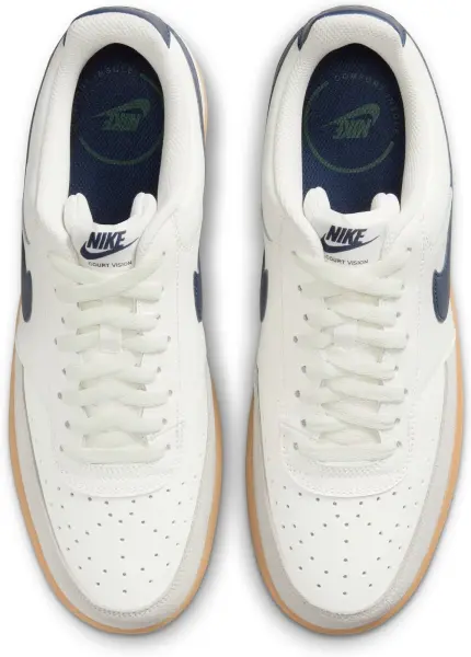 Кроссовки Nike COURT VISION LOW молочно-темно-синие HF1068-133